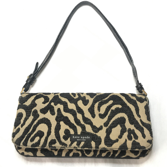 kate spade Handbags - KATE SPADE ZEBRA PRINT shoulder bag/clutch